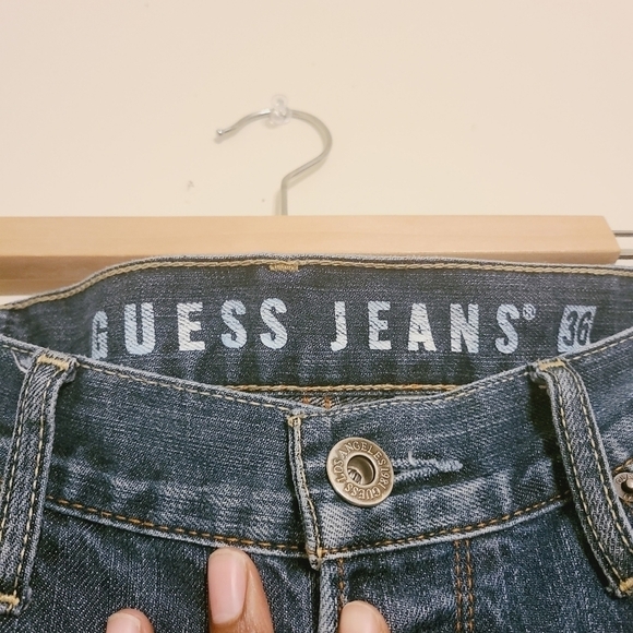 Guess Jeans | Men's Distressed Falcon Bootcut Jeans (Size 36 x 32) - Picture 2 of 15